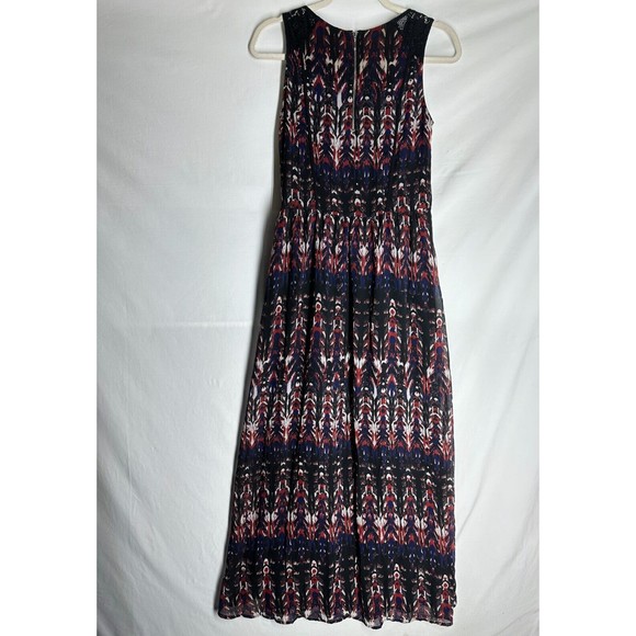 H&M Maxi Dress Sleeveless Multicolor Splited Fully Line Size 4 - Picture 2 of 8